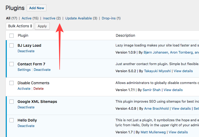 WordPress 安全错误