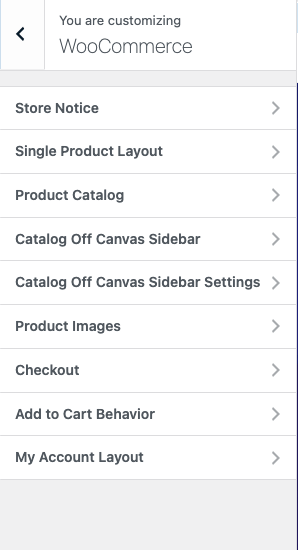 إعدادات kadence-woocommerce