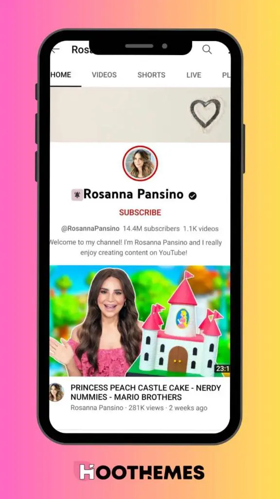 ロザンナ・パンシーノの YouTube フィード
