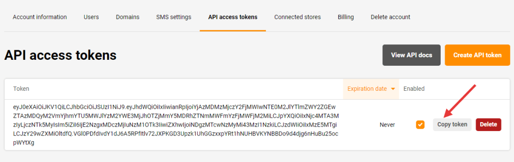 Token API