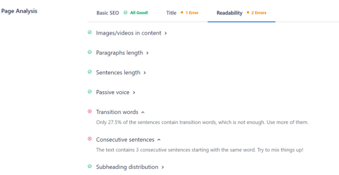Menganalisis keterbacaan konten Analyze content readability