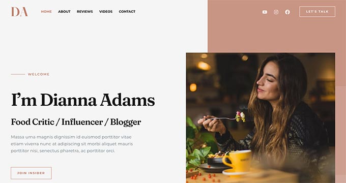 Templat Blog Makanan dan Minuman Astra Astra Food Recipe Blog Theme