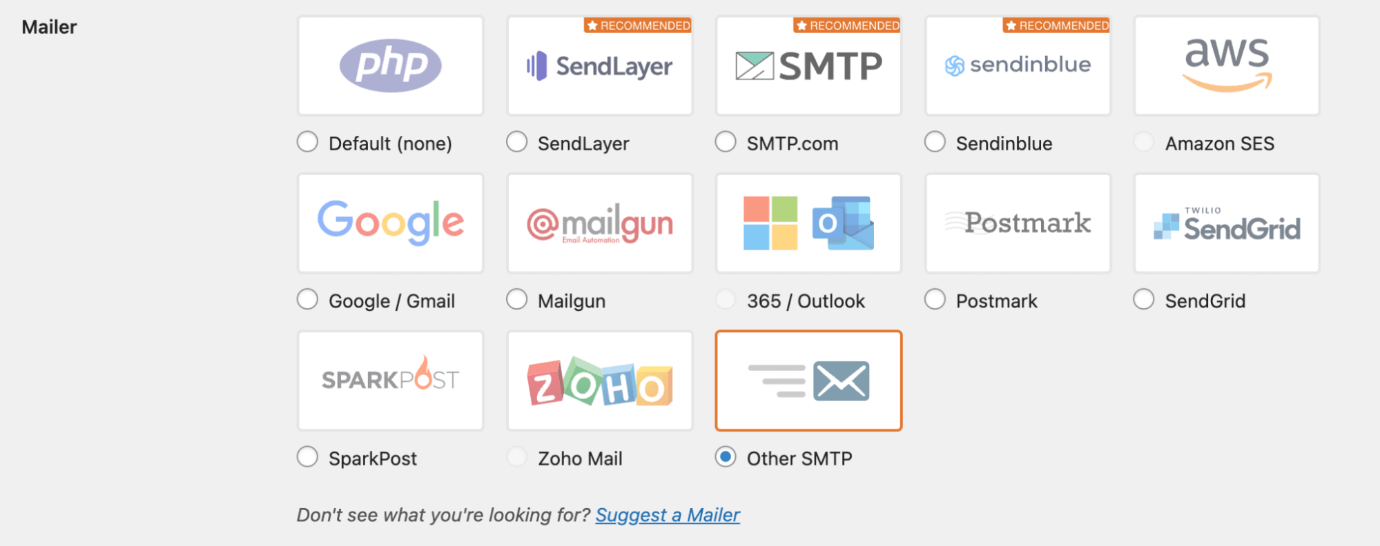 Mailtrap Alte SMTP