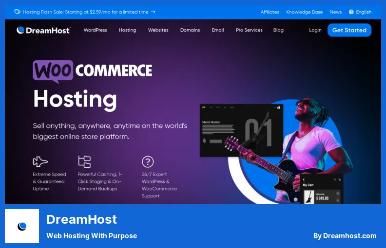 DreamHost - Hosting Web Dengan Tujuan