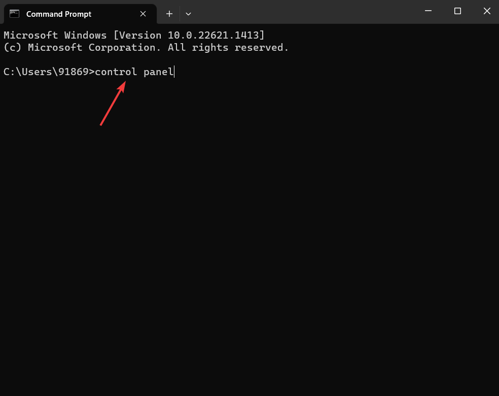 membuka panel kontrol menggunakan command prompt