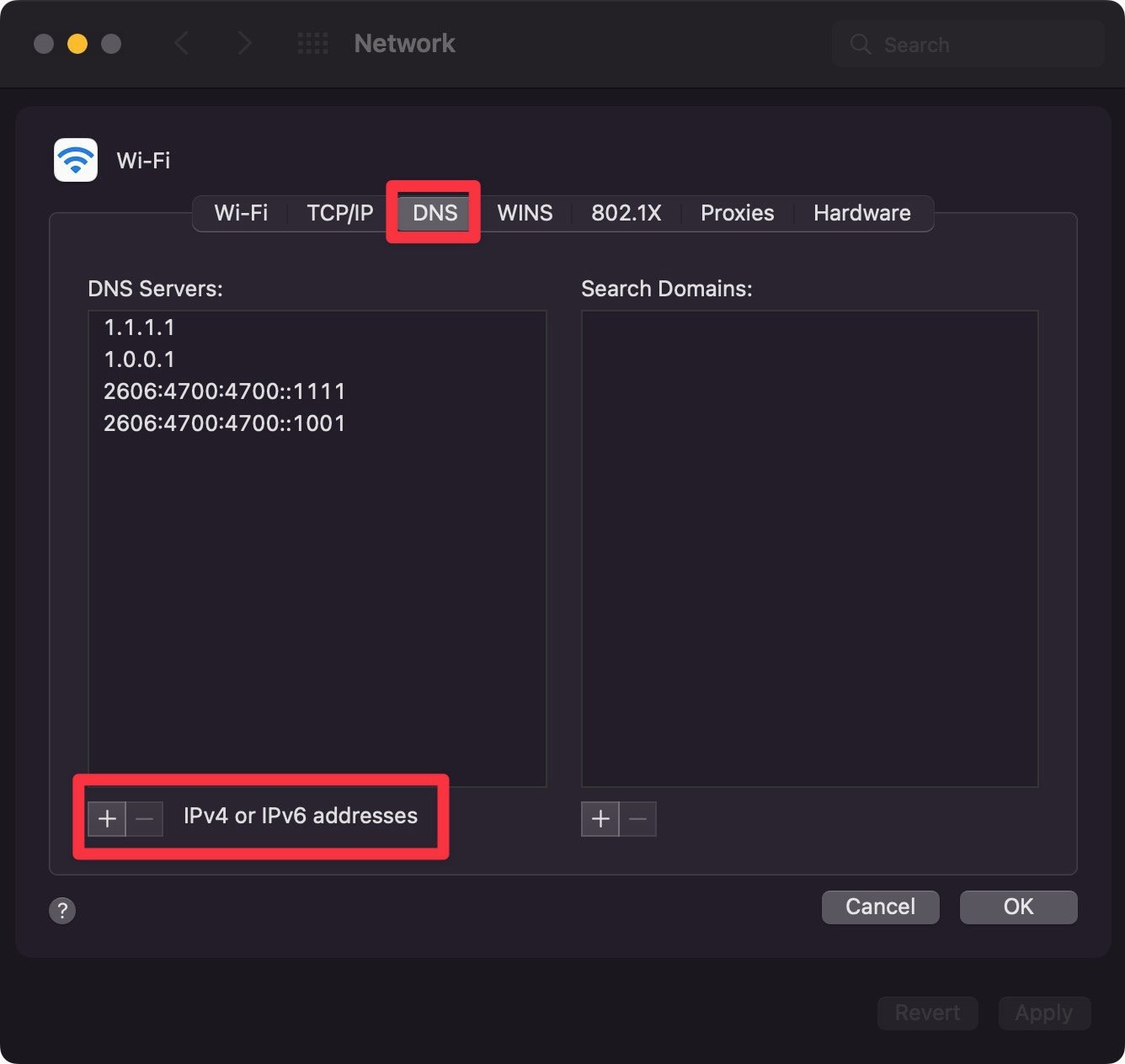Cara edit DNS di macos untuk perbaikan DNS_PROBE_FINISHED_NXDOMAIN