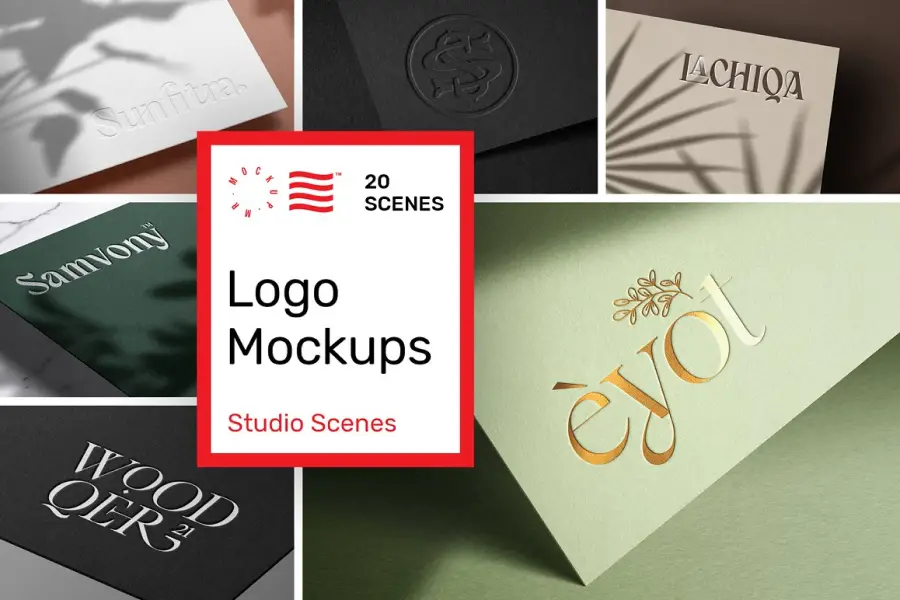 Bundel Mockup Logo - Cetak Kertas -