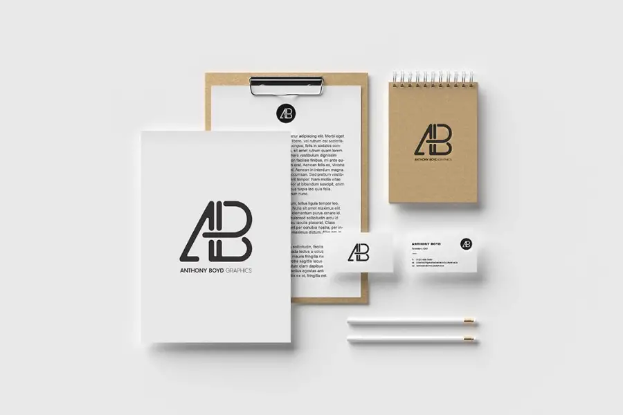 Mockup Identitas Merek Modern Vol.2 -