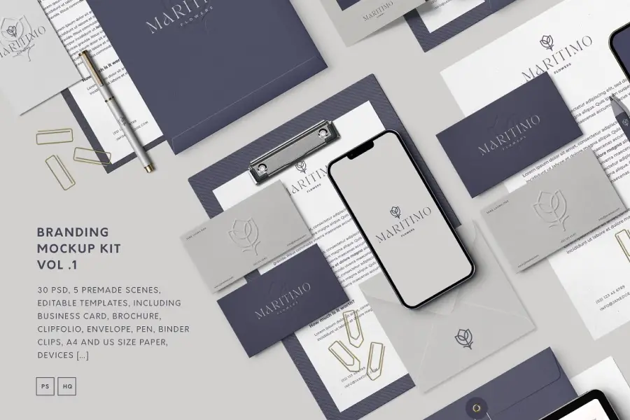 Kit Mockup Branding -