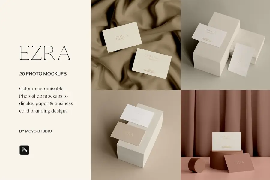 Mockup Branding & Kartu Bisnis -