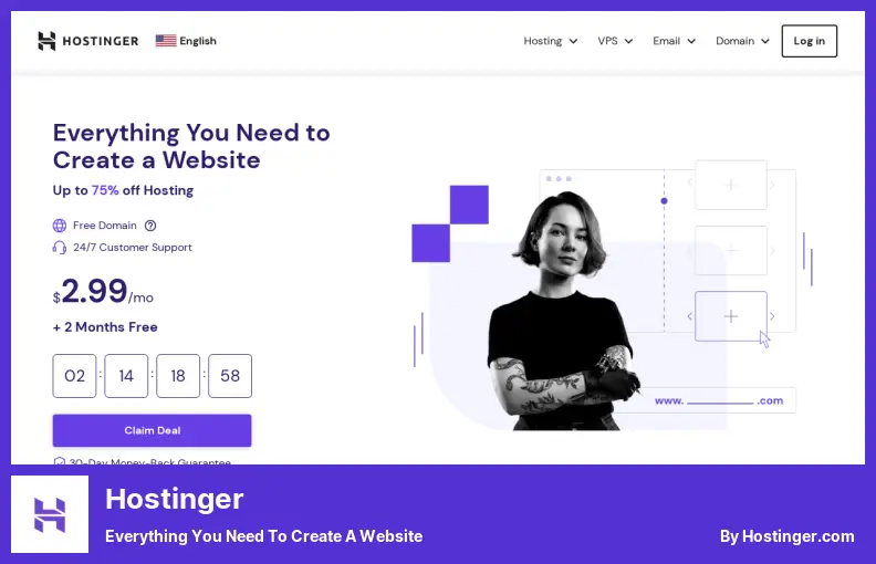 Hostinger - Semua yang Anda Butuhkan untuk Membuat Situs Web