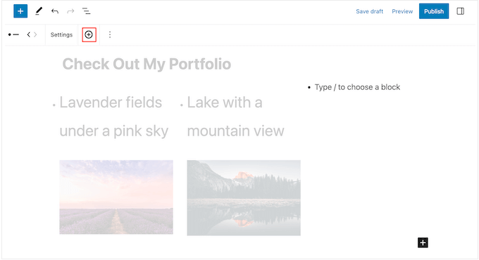 将列表项添加到多媒体 WordPress 列表 Adding list items to a multimedia WordPress list