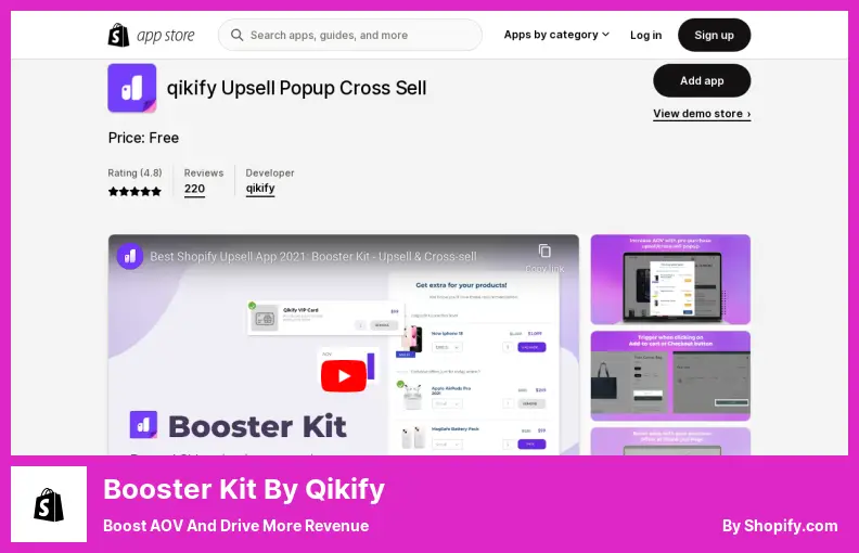Booster Kit от qikify - Повысьте AOV и получите больше доходов