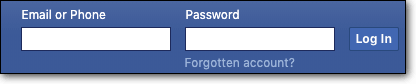 login facebook