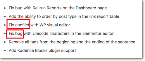 wordpress 更新细节