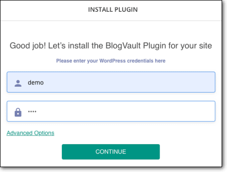 instal plugin blogvault