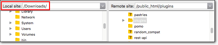 situs lokal filezilla
