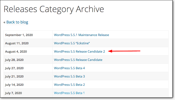 arsip rilis wordpress