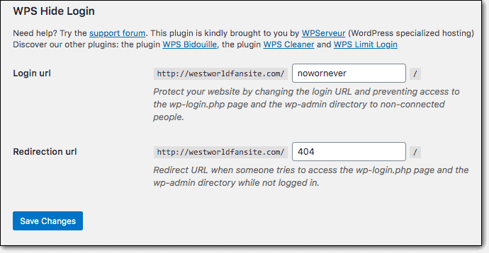 wps nasconde il login