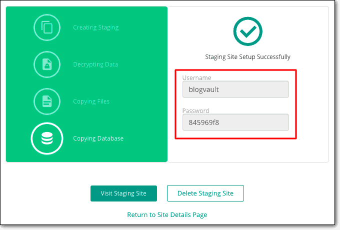 blogvault 登台凭据