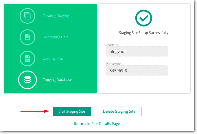 blogvault 访问暂存站点