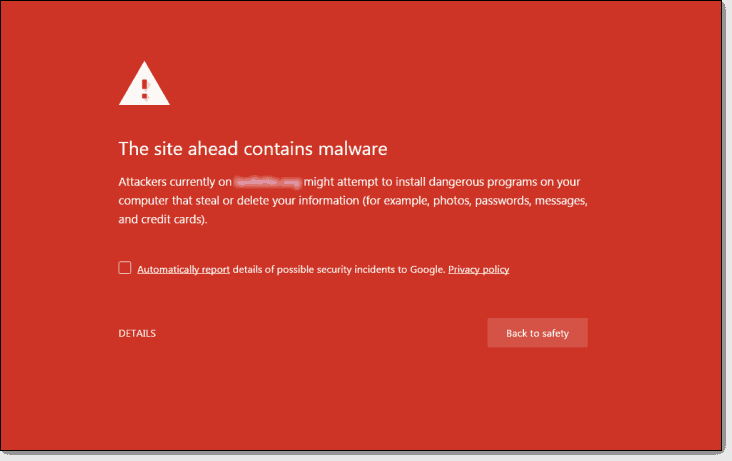 ウェブサイトのブラックリスト