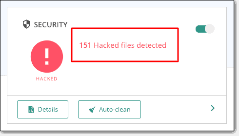 Scansione dell'hacking del tema WordPress utilizzando lo scanner di malware MalCare WordPress