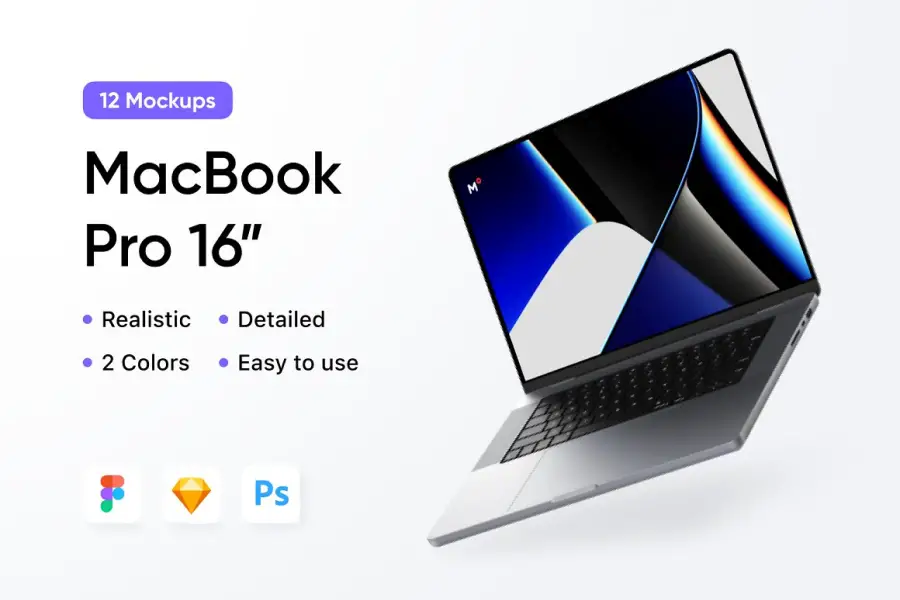 12 ฉากจำลอง MacBook Pro 16 -