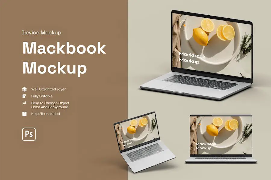 จำลอง 3D macbook -