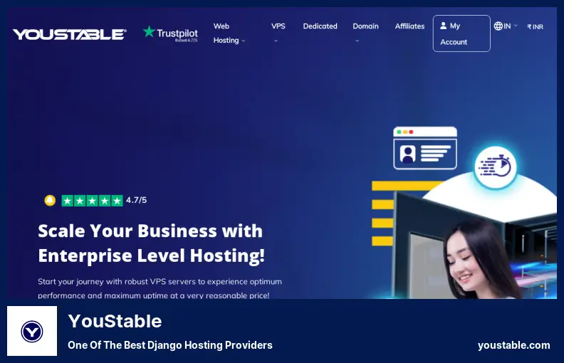 YouStable - Salah Satu Penyedia Hosting Django Terbaik
