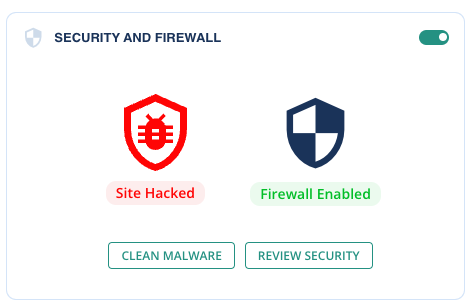 Painel de remoção de malware MalCare