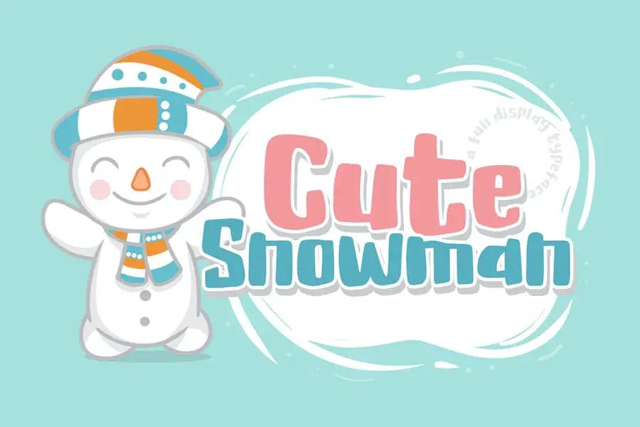 Simpatico pupazzo di neve -