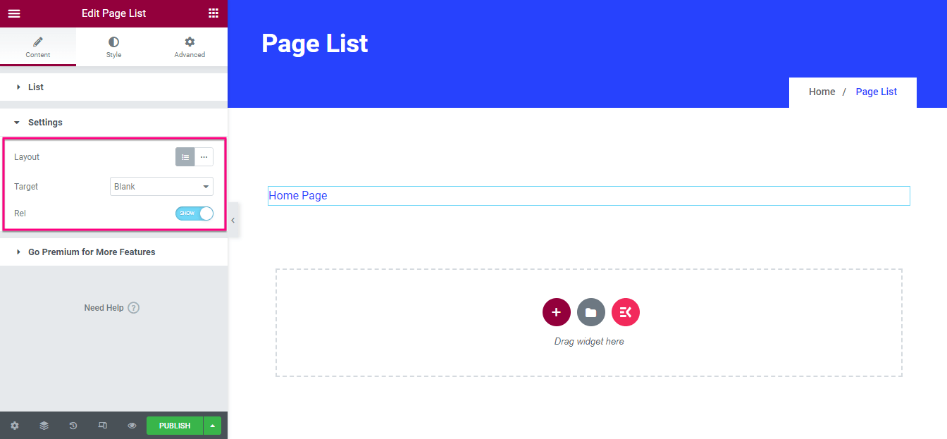 ElementsKit を使用して WordPress でページ リストを作成する