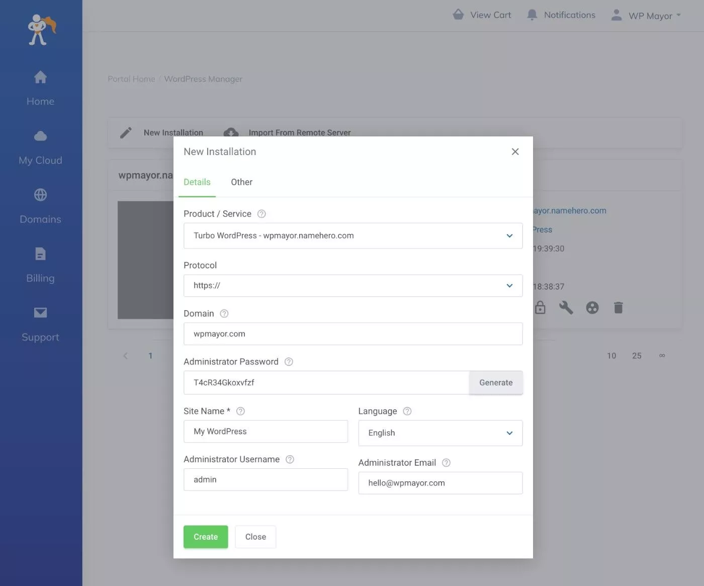 WordPress installieren