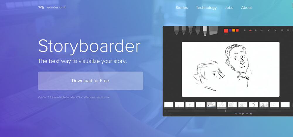 ferramenta gratuita de planejamento de vídeo storyboard