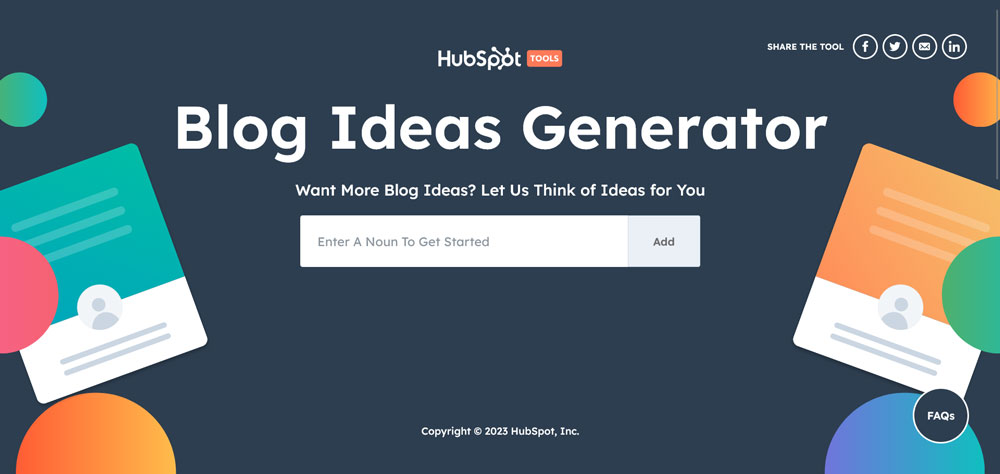 gerador de título de blog gratuito hubspot