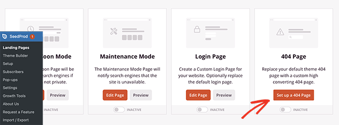 setupa404page 种子产品 How to make a 404 page in WordPress with SeedProd