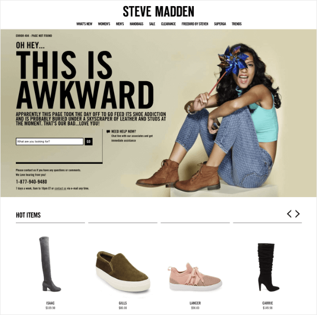 stevemadden404pagedesign 种子产品 Steve Madden 404 error not found page