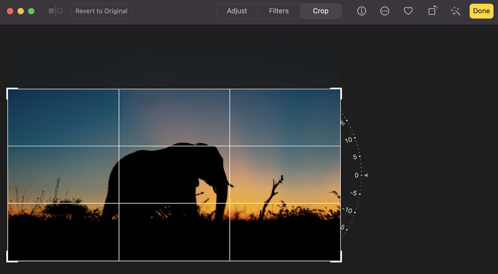 cortando uma imagem no Mac