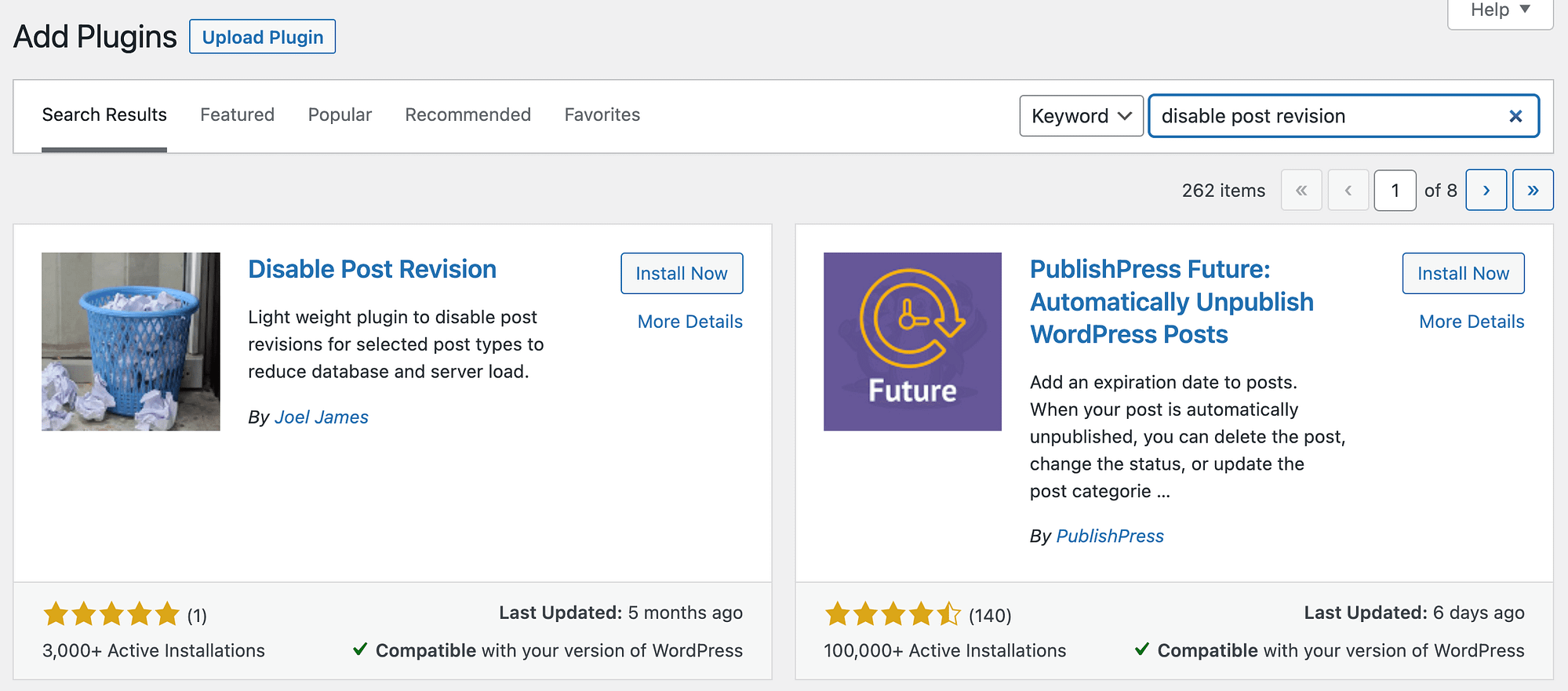 Installare il plug-in Disable Post Revisions per gestire la cronologia delle revisioni di WordPress.