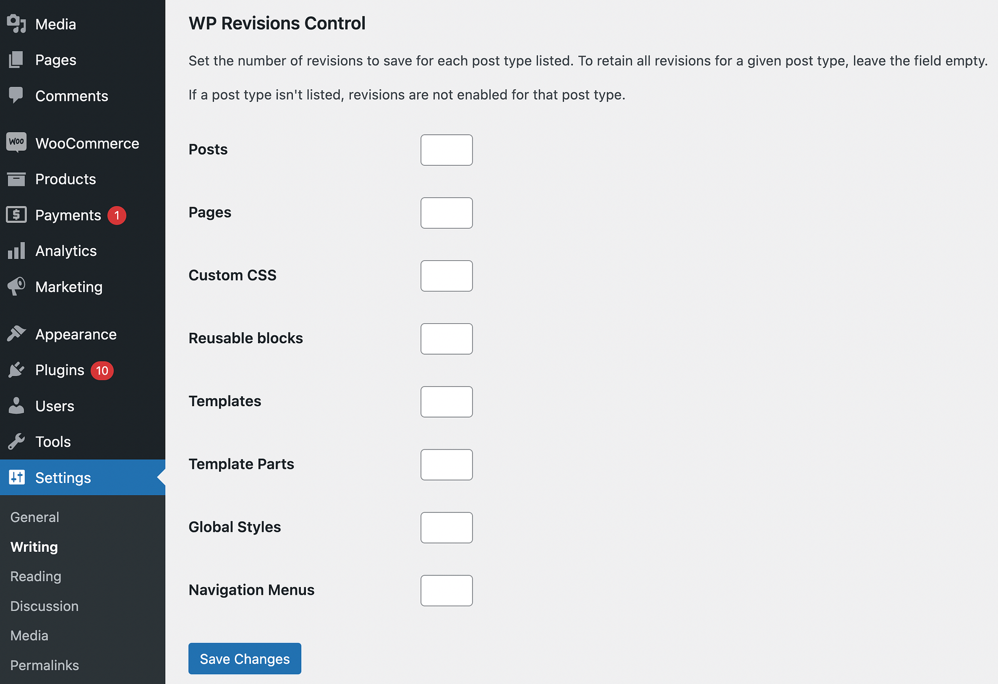 Come gestire la cronologia delle revisioni di WordPress: impostazioni di controllo delle revisioni di WP