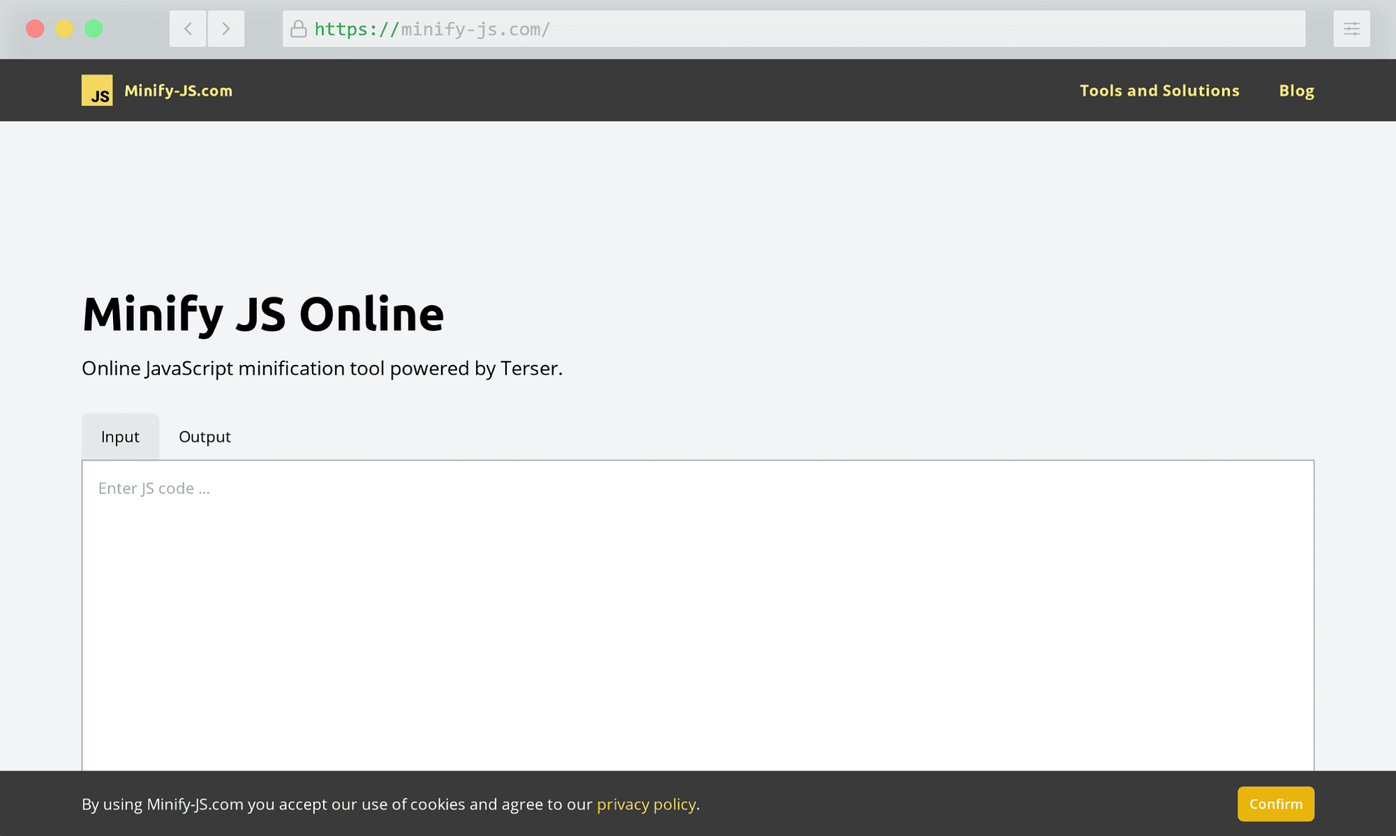 Minimizar JS Online