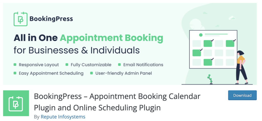 plugin per la pianificazione degli appuntamenti di bookingpress per wordpress