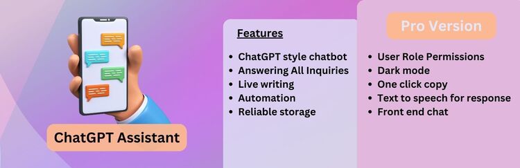 ผู้ช่วย AI พร้อมแบนเนอร์ ChatGPT
