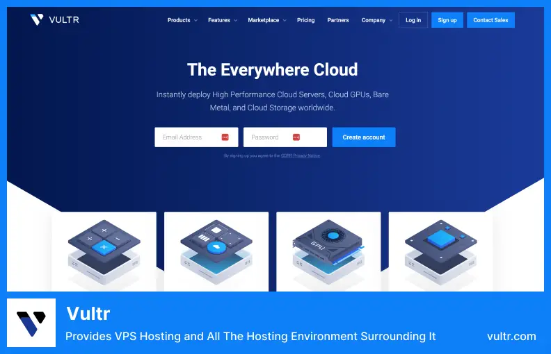 Vultr - Oferă găzduire VPS și tot mediul de găzduire din jurul acestuia