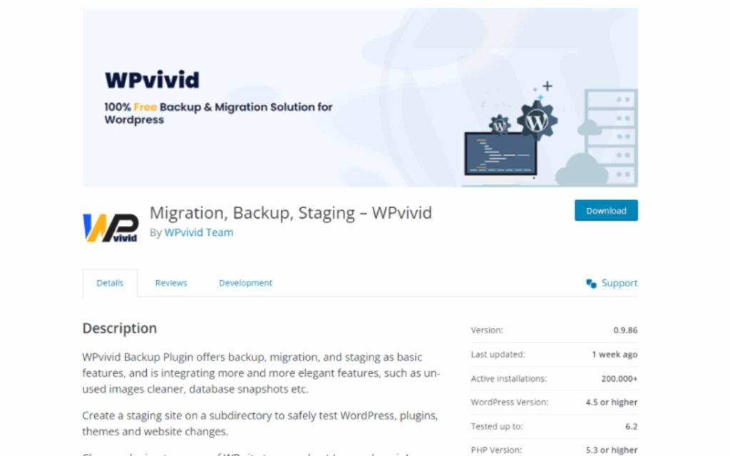 Die 9 besten WordPress-Backup-Plugins für vollständige Website-Sicherheit (2023) 7 WPvivid