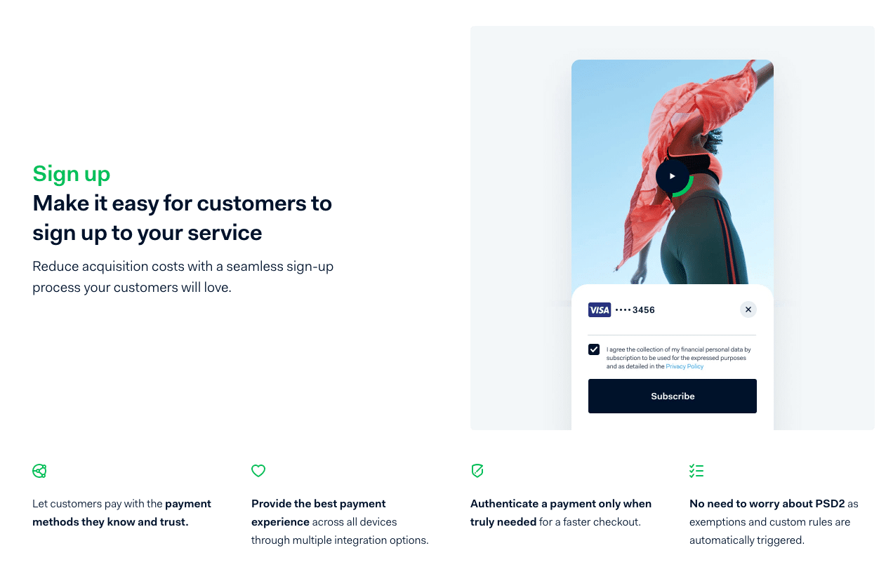 Adyen bietet eine unkomplizierte wiederkehrende Abrechnung