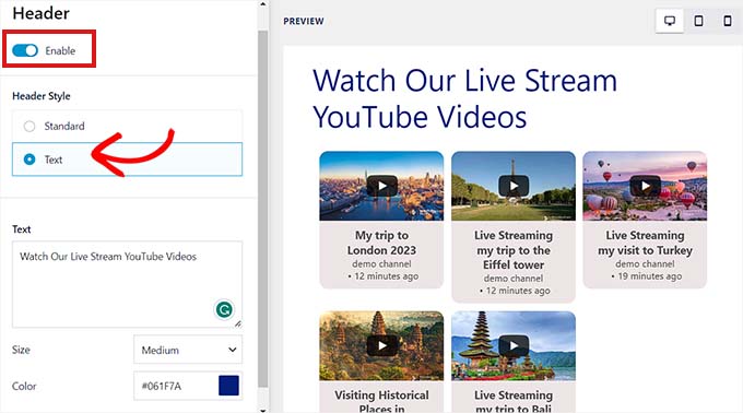 Kopfzeile des YouTube-Feeds anpassen Customize YouTube feed header