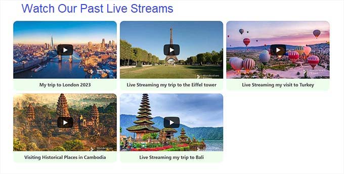 FSE-Vorschau des YouTube-Live-Feeds FSE preview of YouTube live feed