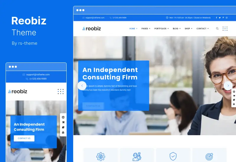 Reobiz-Thema - WordPress-Thema für Beratungsunternehmen
